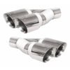 Exhaust Muffler Tips Quad suitable for BMW 3 Series E46 E90 F30 suitable for BMW 5 Series E60 F10 suitable for BMW 3 Series Coupe E92/E93