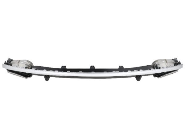 Rear Bumper Valance Diffuser with Exhaust Tips suitable for Audi A4 B8 Limousine Avant Pre Facelift (2007-2011) RS4 Design - Slika 3