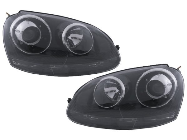 Xenon Look Headlights suitable for VW Golf 5 V Mk5 (2003-2007) Jetta (2005-2010) GTI R32 Black Edition