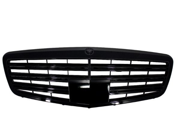Front Grille suitable for Mercedes S-Class W221 Facelift (2010-2013) S63 S65 Design Piano Black