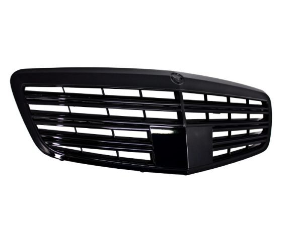 Front Grille suitable for Mercedes S-Class W221 Facelift (2010-2013) S63 S65 Design Piano Black - Slika 2