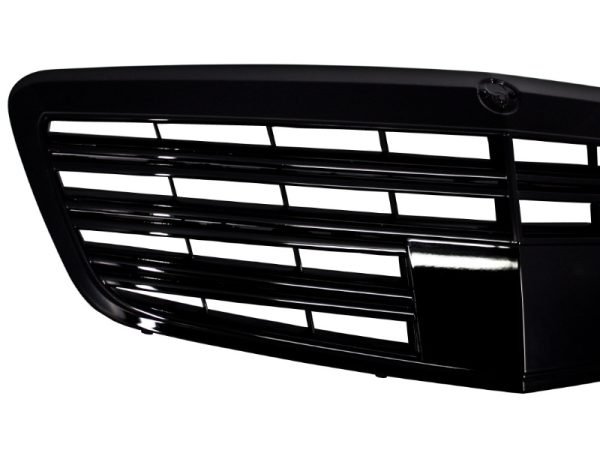 Front Grille suitable for Mercedes S-Class W221 Facelift (2010-2013) S63 S65 Design Piano Black - Slika 3
