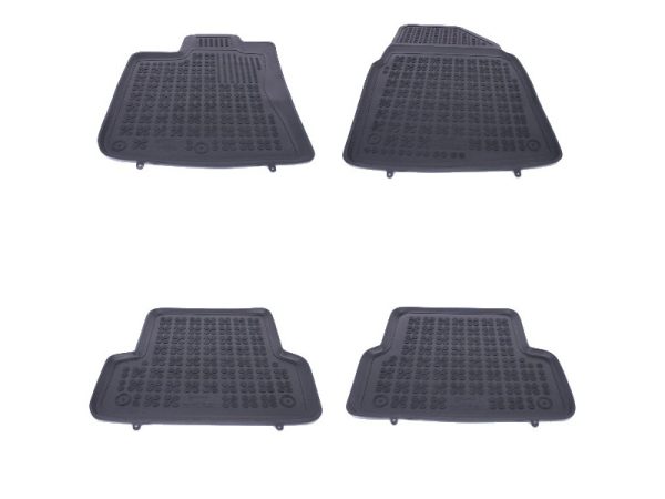 Floor mat Rubber Black suitable for NISSAN Qashqai 2007-2014