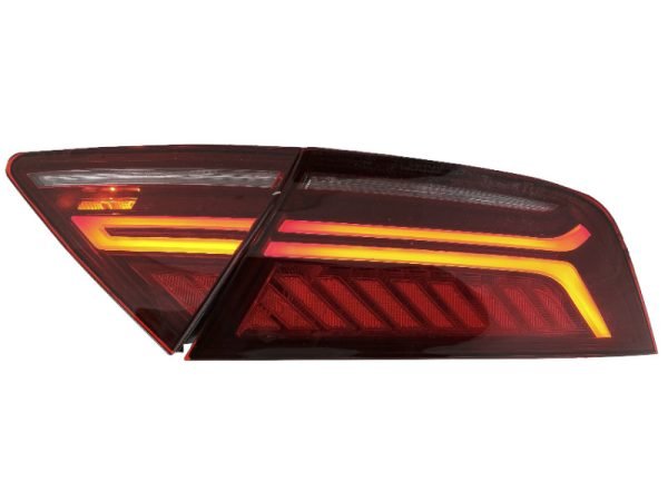LED Light Bar Taillights suitable for Audi A7 4G (2010-2014) Facelift Design Cherry Red Smoke - Slika 2
