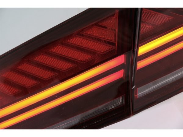 LED Light Bar Taillights suitable for Audi A7 4G (2010-2014) Facelift Design Cherry Red Smoke - Slika 3