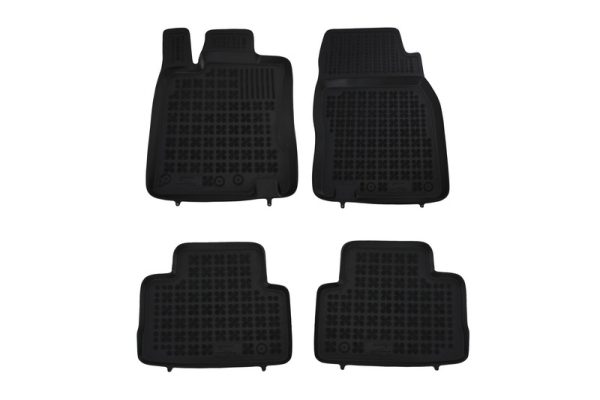 Rubber Floor Mat Black suitable for NISSAN Qashqai II J11 (2014-2017)
