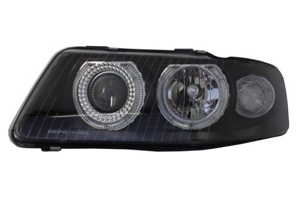 Headlights Angel Eye suitable for Audi A3 8L (09.2000-05.2003) Black - Image 2