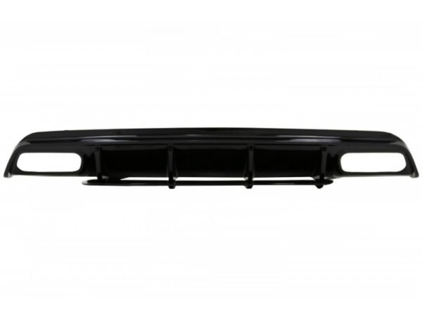 Rear Diffuser with Muffler Tips Black suitable for Mercedes A-Class W176 (2012-2015) A45 Facelift Design - Image 3