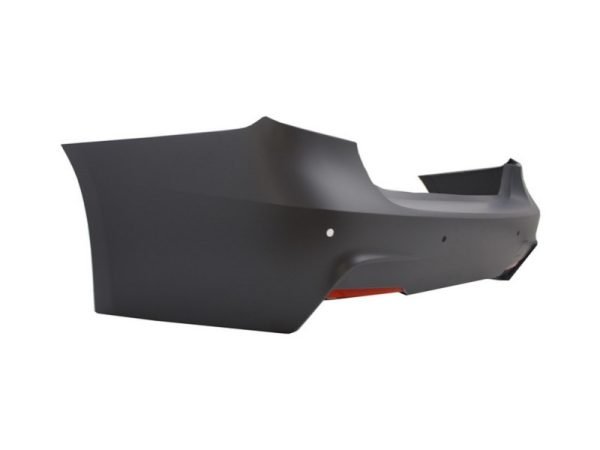 Rear Bumper M-Technik Design Rear Diffuser Spoiler Piano Black Left Double Outlet suitable for BMW 3 Series F30 2011+ - Slika 3