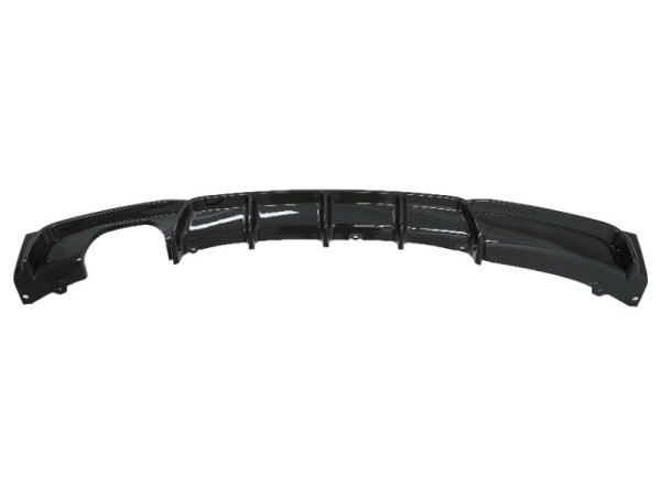 Rear Bumper Diffuser Piano Black Valance Spoiler Exhaust Muffler Tip suitable for BMW 3 Series F30 2011+ M-Performance Design Left Double Outlet - Slika 2