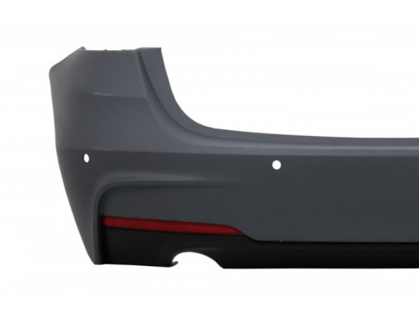 Rear Bumper M-Technik Design Diffuser Piano Black Valance Spoiler Left Double Outlet suitable for BMW 3 Series F31 2011+ - Slika 3