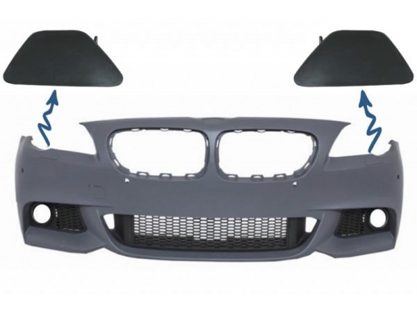 SET SRA Bumper Headlights Washing System Covers suitable for BMW 5er F10 F11 11+ (Right & Left)