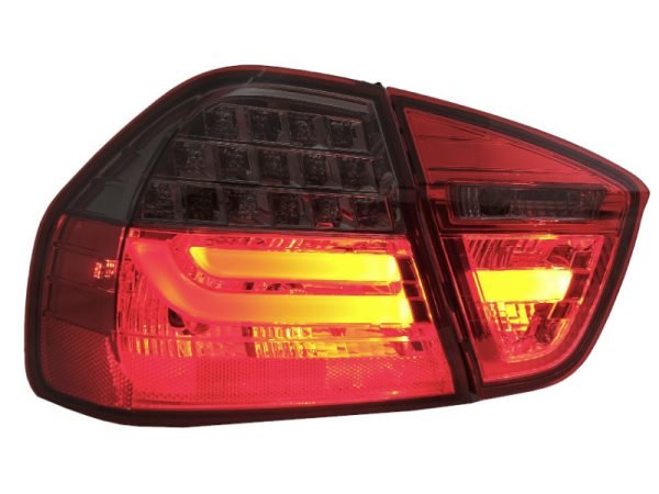 LED Taillights suitable for BMW 3 Series E90 (2005-2008) LED Light Bar LCI Design Red Smoke - Image 3