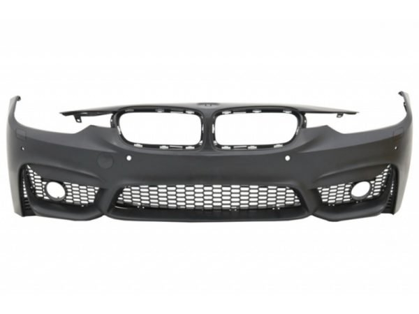 Front Bumper with Kidney Grilles Double Stripes suitable for BMW 3 Series F30 F31 Non LCI & LCI (2011-2018) M3 Sport EVO Design - Image 2