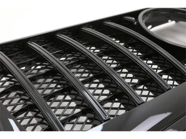 Front Grille suitable for Mercedes G-Class W463 (1990-2014) New G63 GT-R Panamericana Design Piano Black - Image 2