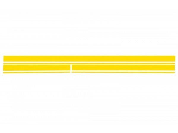 Set Sticker Side Decals & Upper Bonnet Roof Tailgate Matte Yellow suitable for MERCEDES C205 Coupe A205 Cabriolet (2014-up) - Slika 3