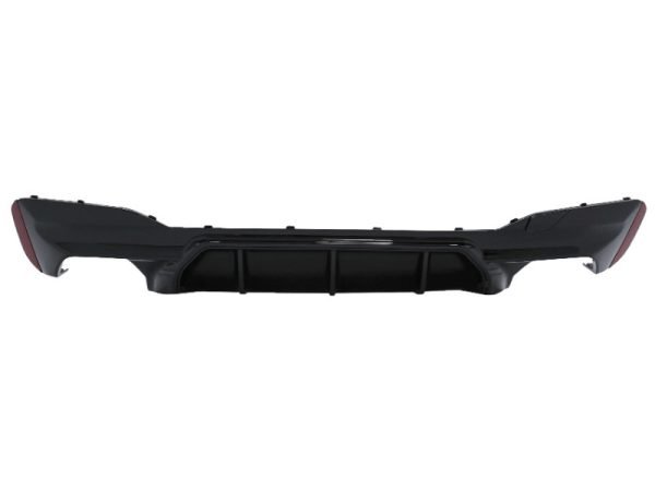 Rear Bumper Diffuser suitable for BMW 5 Series G30 G31 Limousine Touring (2017-up) M5 Design Piano Black - Slika 2