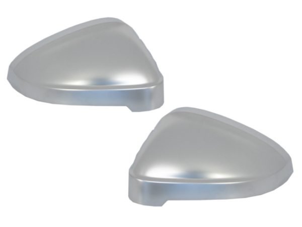 Mirror Covers suitable for Audi A5 F5 (2017+) Extinction Aluminium Plated Complete Housing Without Side Assist