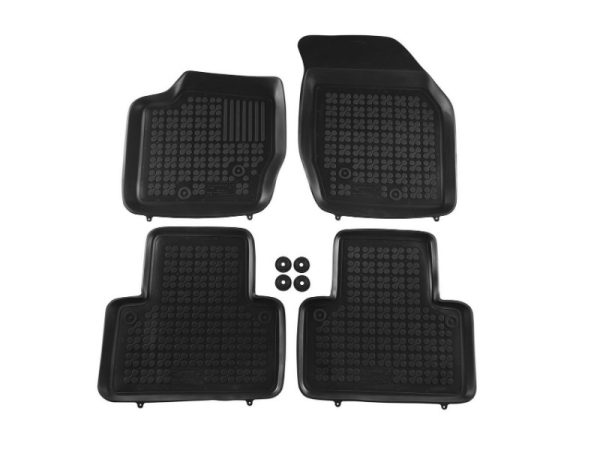 Floor mat Rubber Black suitable for Volvo XC90 I (2002 -2014)