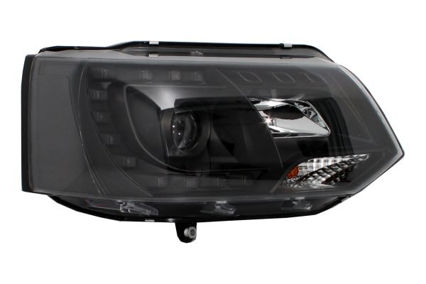 LED Daytime Running Lights Headlights suitable for VW Transporter T5 (2010-2015) Black - Slika 3