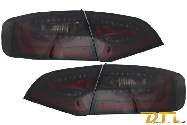 Litec LED Taillights suitable for AUDI A4 B8 Avant (2008-2011) Black/Smoke with Dynamic Sequential Turning Light - Slika 2