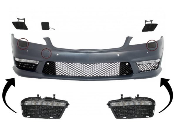 Front Bumper Parts suitable for Mercedes S-Class W221 (2005-2012) S63 S65 Design