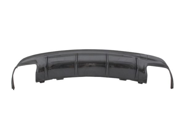 Rear Bumper Air Diffuser with Exhaust Muffler Tips Black suitable for Mercedes W117 CLA (2013-2018) Facelift CLA45 Carbon Look - Slika 2