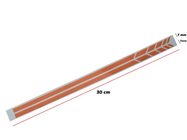 Sticker Mirror Matte Orange suitable for MERCEDES Coupe C238 A B C E S Class CLA GLA CLS GLK W246 W204 W176 W117 W212 W207 W218 X156 X204 W221 - Slika 2