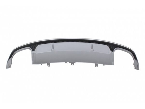 Rear Bumper Air Diffuser with Exhaust Muffler Tips suitable for Audi A7 4G Facelift (2015-2018) S7 Design Only S Line Bumper - Slika 2
