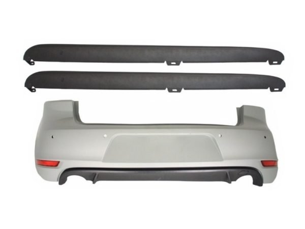 Rear Bumper suitable for VW Golf 6 VI (2008-2012) with Side Skirts GTI Design