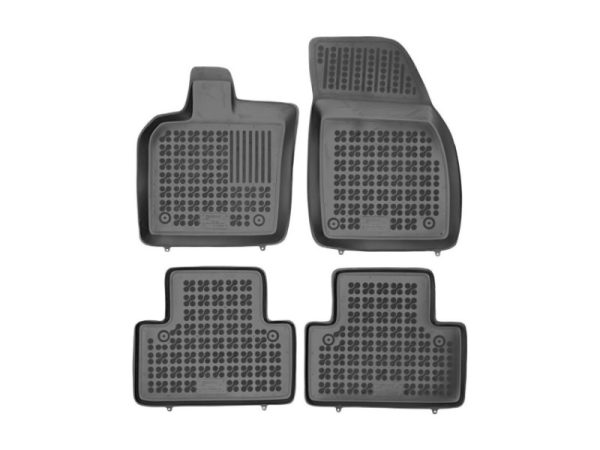 Floor mat Rubber Black suitable for Volvo V50 (2004-2012)