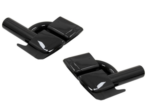 Exhaust Muffler Tips Tail Pipes suitable for Mercedes W221 W164 W166 W212 W218 S-class E-class CLS ML S63 E63 Black Edition - Slika 2