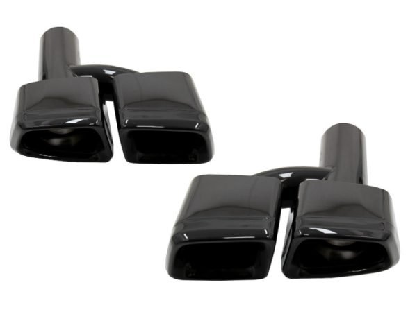 Exhaust Muffler Tips Tail Pipes suitable for Mercedes W221 W164 W166 W212 W218 S-class E-class CLS ML S63 E63 Black Edition