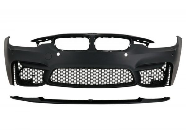 Complete Body Kit with Carbon Fiber Exhaust Muffler Tips and Front Fenders suitable for BMW F30 (2011-2019) EVO II M3 CS Style Without Fog Lamps - Slika 2