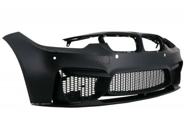 Complete Body Kit with Carbon Fiber Exhaust Muffler Tips and Front Fenders suitable for BMW F30 (2011-2019) EVO II M3 CS Style Without Fog Lamps - Slika 3