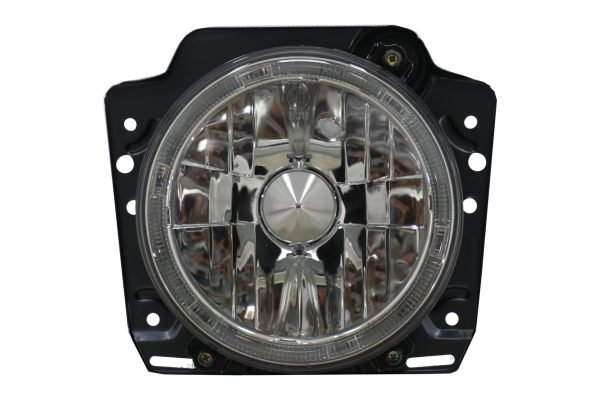 Headlights suitable for VW GOLF II 2 (1983-1991) Angel Eyes Smoke - Slika 3