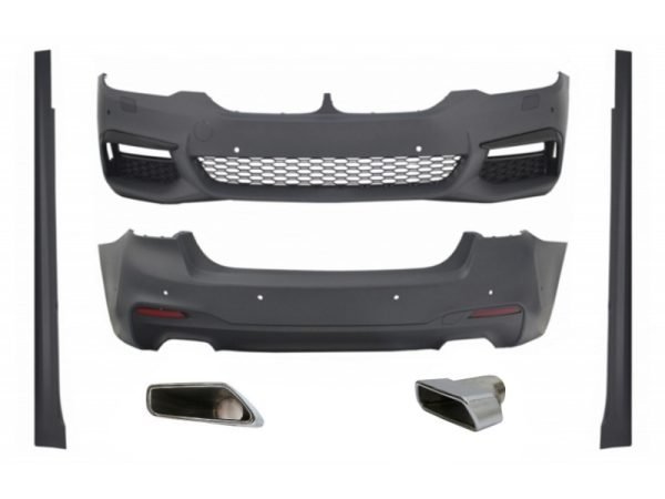 Complete Body Kit suitable for BMW 5 Series G30 (2017-up) with Exhaust Muffler Tips M-Tech Design Without Distronic