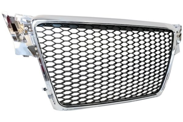 Badgeless Front Grille suitable for AUDI A4 B8 (2007-2012) Limousine Avant RS Design Chrome - Slika 2