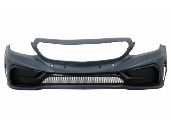 Front Bumper with Lip and Hood Bonnet & Front Fenders Suitable for Mercedes C-Class W205 S205 C205 A205 (2014-2019) GT Design - Slika 2