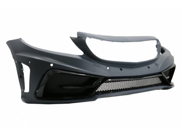 Front Bumper with Lip and Hood Bonnet & Front Fenders Suitable for Mercedes C-Class W205 S205 C205 A205 (2014-2019) GT Design - Slika 3