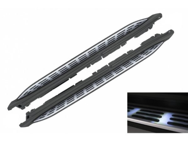Running Boards Side Steps suitable for Mercedes GLS SUV X167 (2020-up) with LED Courtesy Light