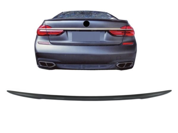 Trunk Spoiler suitable for BMW 7 Series G12 (2015-02.2019) M Sport Design Piano Black