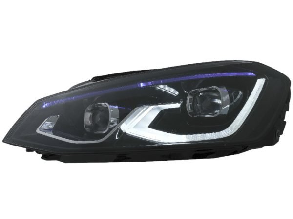 Full LED Headlights suitable for VW Golf 7 VII (2012-2017) upgrade to Golf 8 Design - Image 2