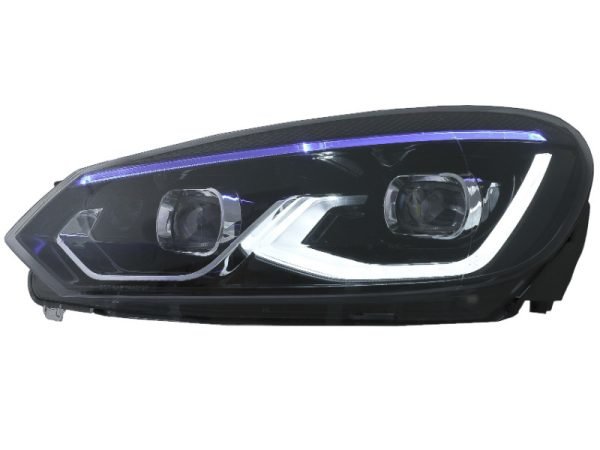 Full LED Headlights suitable for VW Golf 6 VI (2008-2013) upgrade to Golf 8 Design - Image 2