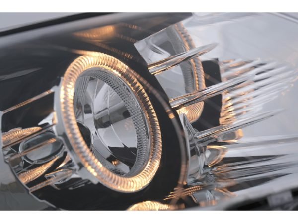 Angel Eyes Headlights suitable for VW Passat B6 3C (03.2005-2010) Chrome LHD or RHD - Image 3