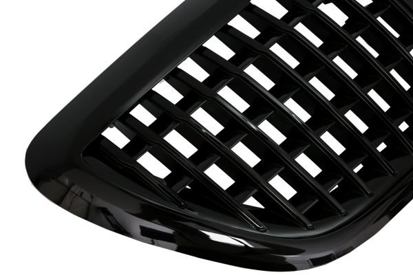 Front Grille suitable for Mercedes S-Class W222 X222 (2014-2020) Vertical Design Piano Black for Distronic - Slika 3