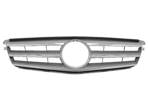 Front Grille suitable for Mercedes C-Class W204 S204 Limousine Station Wagon (2007-2014) Sport Silver - Slika 2