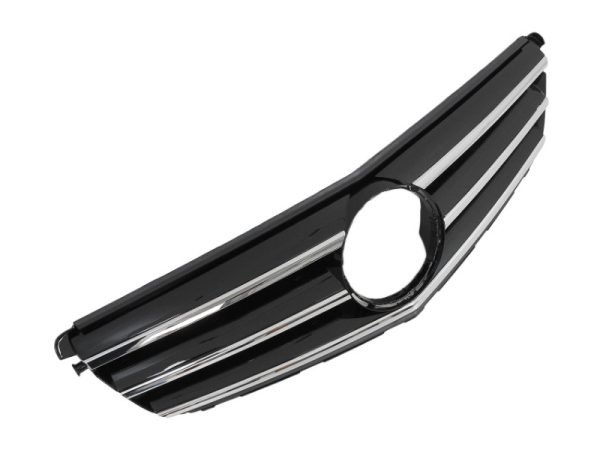 Front Grille suitable for Mercedes C-Class W204 S204 Limousine Station Wagon (2007-2014) Piano Black - Slika 3