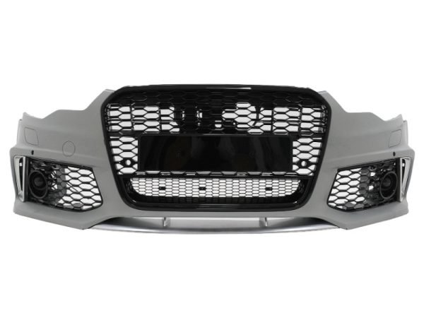 Front Bumper with Central Grille suitable for Audi A6 C7 4G (2011-2015) RS6 Design