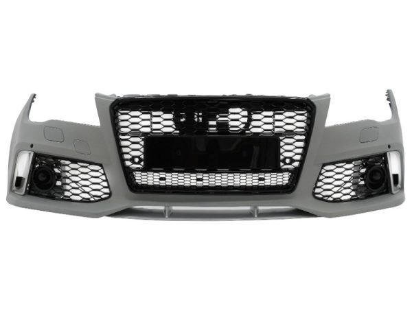 Front Bumper With Central Grille suitable for Audi A7 4G Pre-Facelift (2010-2014) RS7 Design
